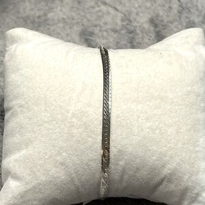 Milor Sterling Silver Herringbone Bracelet 7in